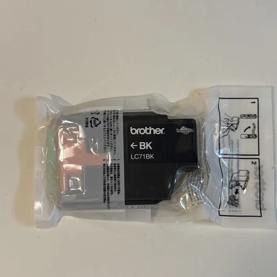 Brother LC71BK Black Ink Cartridge No Box - Image 1 of 2