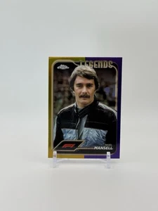 2024 Topps Chrome Formula 1 NIGEL MANSELL oro viola rifrattore #189 - Foto 1 di 2