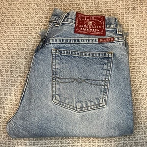 Lucky Brand Latzhose Damen Größe 6/28 Vintage Made in USA von Gene Montesano - Bild 1 von 9