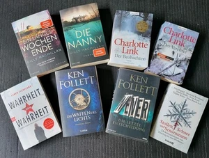 Bücherpaket 8 Stück Krimi Thriller Kenn Follet, Charlotte Link etc - Bild 1 von 1