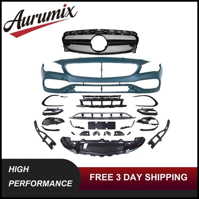 Front Bumper Body Kit For 2013-2019 Mercedes Benz W117 CLA Upgrade To CLA 45 - Image 1 of 4