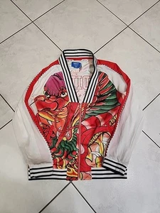 Adidas Originals Rita Ora Dragon Print Track Jacket Zip Small Spell Out - Picture 1 of 4