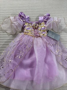 Disfraz Rapunzel Enredado Niñas 3T Disney Store Deluxe XS Rosa Dorado Falda Completa - Imagen 1 de 12