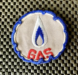 GAS PILOT LIGHT PROPANE NATURAL GAS EMBROIDERED SEW ON ONLY PATCH 2 3/4" - Picture 1 of 2