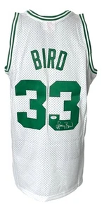 Larry Bird Signed Celtics White M&N Hardwood Classics Swingman Jersey PSA ITP - Picture 1 of 6