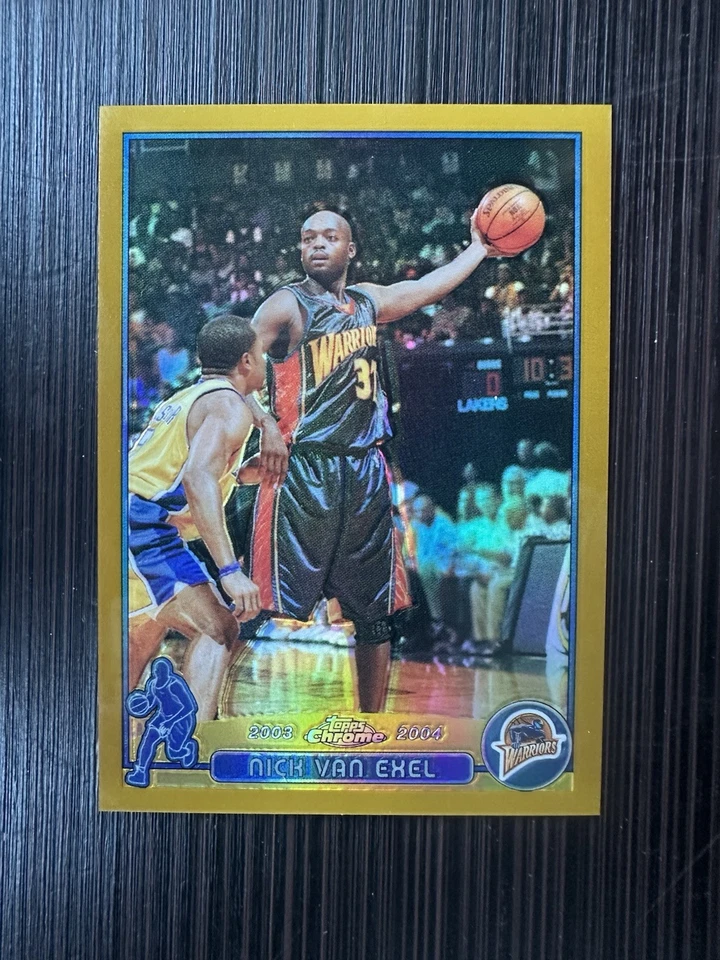 NICK VAN EXEL 2003-04 TOPPS CHROME GOLD REFRACTOR #97 08/99 WARRIORS - Image 1 of 2