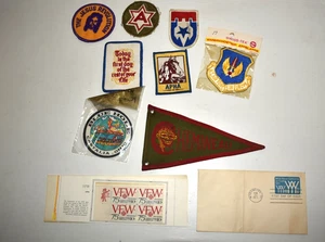 Militär Patch Lot & Briefmarken Wimpel & andere 10 Stück - Bild 1 von 1