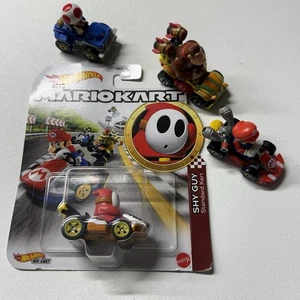 4x Konvolut Hot Wheels Mario Kart Spielzeugautos - Top Zustand - Bild 1 von 5