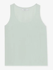 MM Lafleur Vicky Washable Silk Scoop Neck Mint Green Tank Top Size Small - Picture 1 of 7