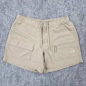The North Face Shorts Womens XS Khaki 5" inseam Casual Outdoor Hiking Gorpcore - Picture 1 of 21