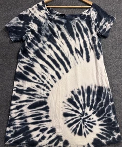 Torrid Plus Size Kleid Damen 1 Large blau weiß Strick Baumwollmischung—unregelmäßig - Bild 1 von 11