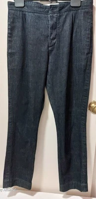 Marni Women's Cotton Denim Dark Blue Trousers Size EU 42 Uk 14 Made In Italy VGC - Image 1 of 4