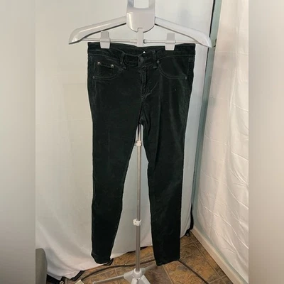 Pantalones elásticos ajustados al tobillo Rag & Bone terciopelo verde para mujer talla 27 Foto 1 de 4