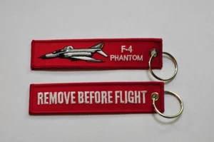 F-4 Phantom embroidered keychain keyring bagage tag - Picture 1 of 2