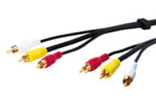 10x Audio-Video-Kabel 1,5 m ; AVK 201-0150 1.5m PL