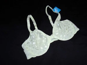 36C NWT Green ON THE DOT Front Clasp Vtg WARNER'S Unlined U/W Bra #01513 36C - Picture 1 of 6