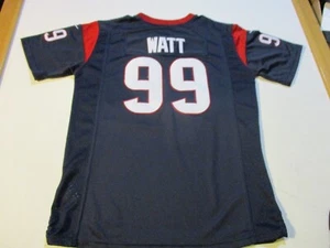 HOUSTON TEXANS J.J. WATT #99 NIKE AUTHENTIC SEWN FOOTBALL JERSEY YOUTH LG - Picture 1 of 12