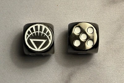 White Lantern Corps Gunmetal color Metal Heroclix personalizado D6 par de dados Foto 1 de 3
