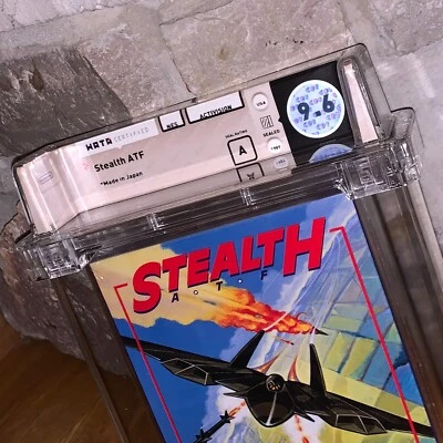 Brand New NES Stealth ATF Factor Sealed WATA 9.6 Graded Nintendo Game 1989  - Image 1 of 3