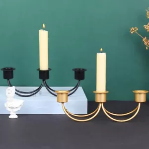 Candelabros 3 Brazos Candelabro Candelabro para Banquete Fiesta - Imagen 1 de 4