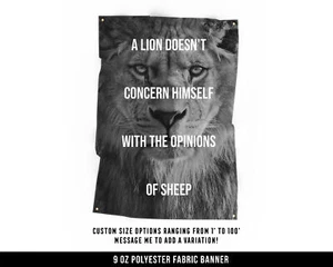 Motivating Cloth Banner - Home Gym Wall Art - Weightlifting Quote - Picture 1 of 13