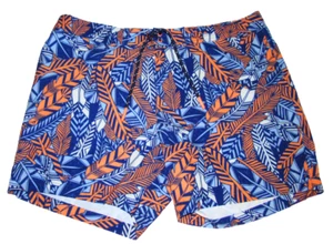 Michael Bastian Mens XL Hawaiian Feather Print Stretch Swim Shorts Trunks - Picture 1 of 4
