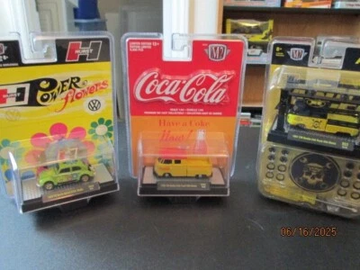 Volkswagen Toy M2 Machines Bus and Bug Lot  Coke, Hurst, Accel  1/64 #M2-2A - Image 1 of 4