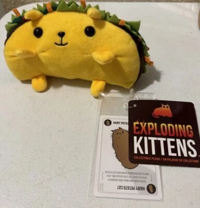 NUEVO CON ETIQUETAS Exploding Kittens - Taco Cat 7x4” Peluche Coleccionable + Tarjeta de Bonificación Cattermelon - Imagen 1 de 10
