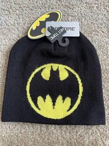 BATMAN LOGO KNIT Beanie HAT Cap - DC COMICS - Picture 1 of 4