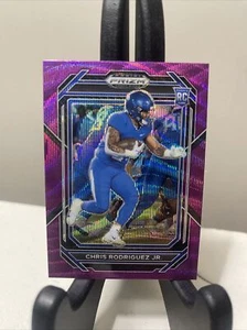 2023 PANINI PRIZM DRAFT PICKS CHRIS RODRIGUEZ JR, PURPLE WAVE PRIZM ROOKIE #130 - Picture 1 of 2