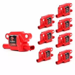 8 Pack Square Ignition Coil + Spark Plug Wire For Chevy Silverado 1500 Tahoe GMC - Picture 1 of 11