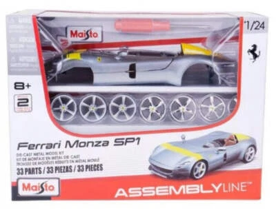39140 Bburago Maisto - Model kit - Ferrari Monza SP1 - 1:24 - argento - Immagine 1 di 2