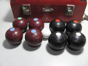 Henselite Junior Biased Carpet Bowls In A Original Henselite Case With Key - Bild 1 von 10