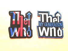 TWO THE WHO PATCHES SEW / IRON ON CLASSIC ROCK MUSIC (d)