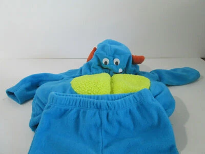 Blue Monster Halloween Costume Plush Carters Infant Size 6-9 Months 2 Piece - Image 1 of 4