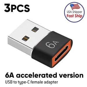 6A Type C To USB3.0 OTG Connector USB C Female To USB Male OTG Adapter Converter