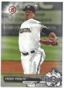 Freddy Peralta Milwaukee Brewers 2017 Bowman Draft Baseball - Picture 1 of 3