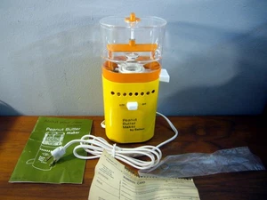 Salton Peanut Butter Maker 1970's Nostalgic Vintage Kitchen Model PB-2 Yellow - Picture 1 of 6
