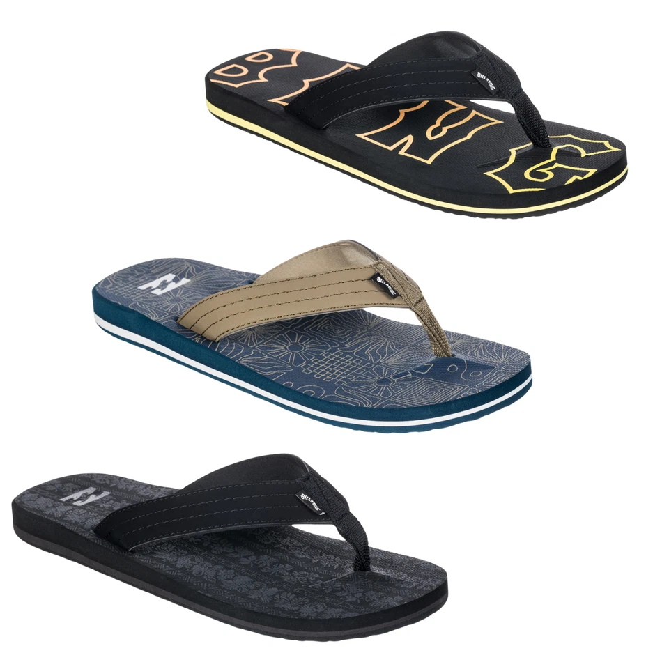 Billabong Mens All Day Theme Summer Beach Sandals Thongs Flip Flops - Image 1 of 1