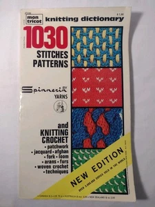 Vintage Mon Tricot Knitting Dictionary 1039 Stitches Patterns - Picture 1 of 7