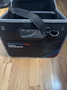 BMW Motorsport OEM Trunk Cargo Organizer Collapsible Storage Bag For Cars - Picture 1 of 7