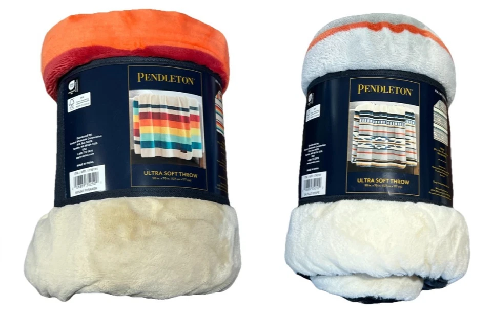 PENDLETON Ultra Soft Sherpa Fleece Plush Throw 50" x 70" - Image 1 of 1