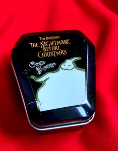 Oogie Boogie Nightmare Before Christmas Small Coffin Tin Box Cheshire Cat Toy - Picture 1 of 6