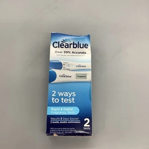 Clearblue - Rapid & Digital Pregnancy Tests - 2-Test - EXP: 02/2027 - Damage Box - Picture 1 of 6
