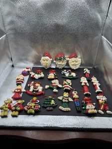 Vintage pasta di argilla polimerica decorazioni natalizie set di 23D Babbo Natale, orso, albero... - Foto 1 di 10
