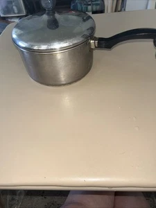 Vintage Farberware 2qt Sauce Pan w/Lid Stainless Steel Aluminum Clad Made in USA - Picture 1 of 10
