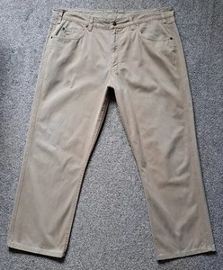 R.M. Pantalones de mezclilla Williams Linesman para hombre W42 L29 color topo calce regular pierna recta TJ781 - Imagen 1 de 15