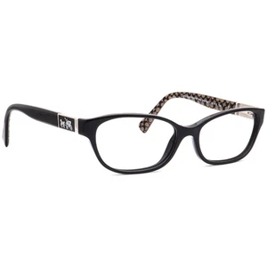 Coach Eyeglasses HC 6061 (Emma) 5261 Black Military Sand Sig C Cat Eye 52-15 135 - Picture 1 of 6