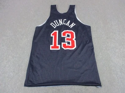 Vintage Tim Duncan USA Basketball Jersey Mens Large Reversible NBA Champion 90s - Image 1 of 4