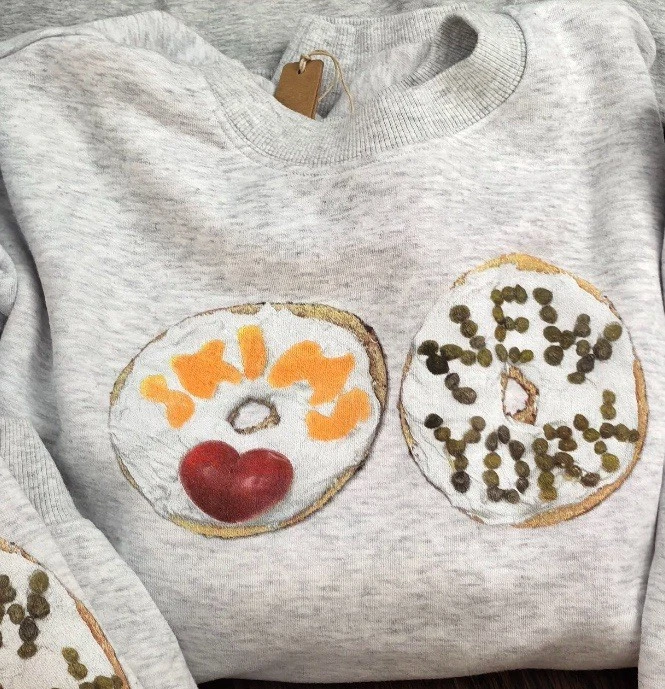 Bagel SKIMS NYC Store exclusivo cuello redondo talla: mediano Foto 1 de 2